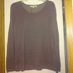 Ann Taylor Loft Brown Long Sleeve blouse